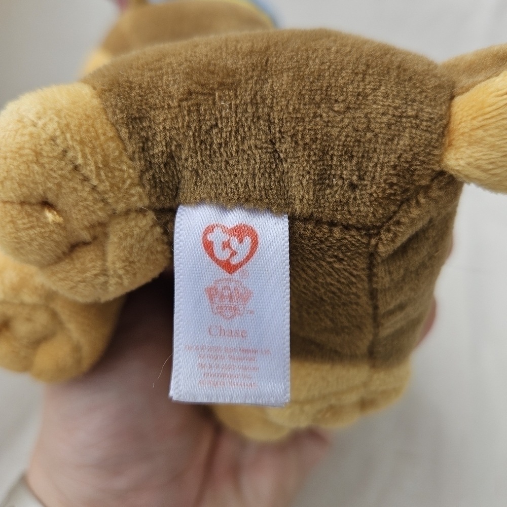 TY Paw Patrol Chase the Shepherd small plush - Picture 5 of 7